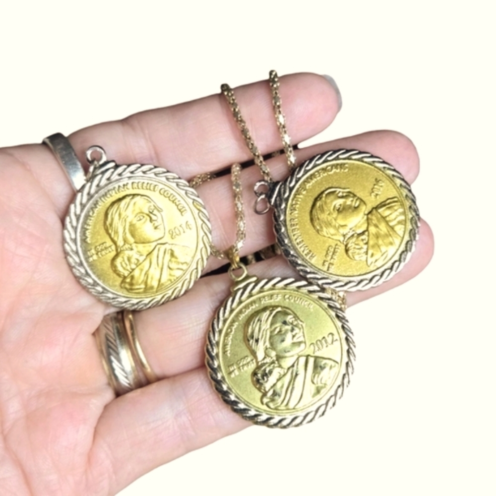 Native American Commemorate Coin Pendant Collection